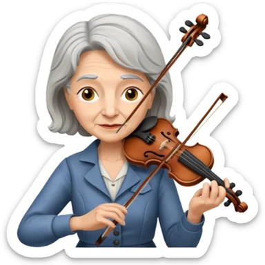 OLD FEMALE VIOLINIST sticker