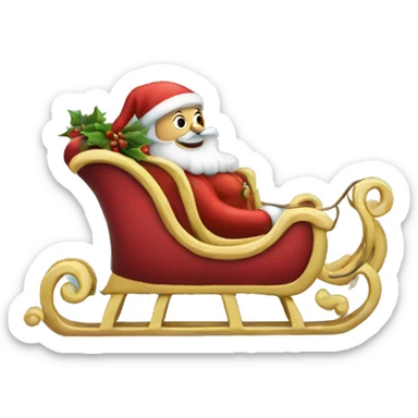 Sleigh sticker