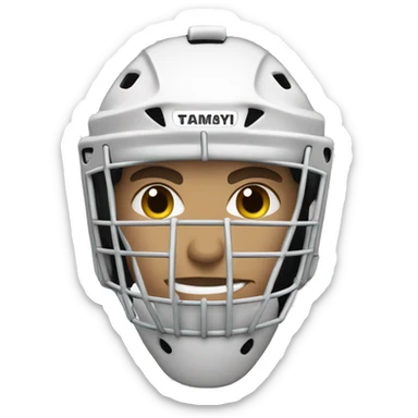 Hockey goalie sticker