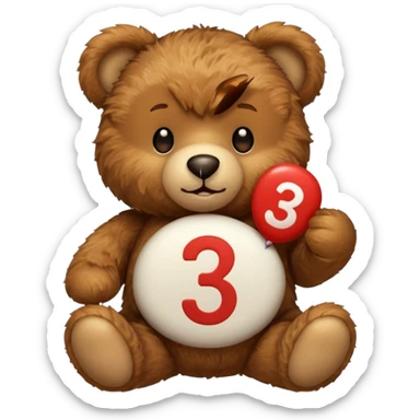 31 çeken ayı sticker