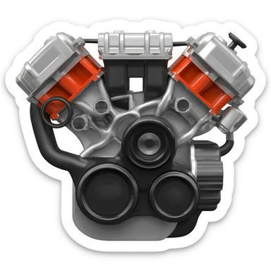 car engine sticker