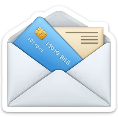 Salary enclosed in an envelope sticker