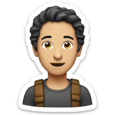 Kız yüzü esmer  sticker