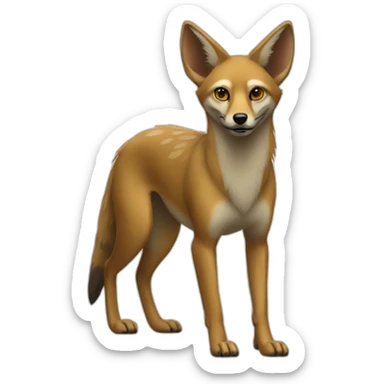 Jackal Full Body sticker