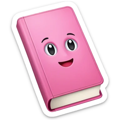 book utilise couleurs rose sticker