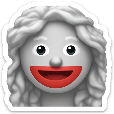 'tuff' in the style of the 100 emoji sticker
