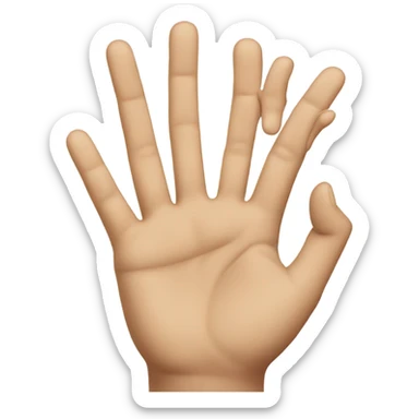 Hands reaching  sticker