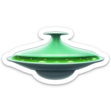 Soucoupe alien sticker