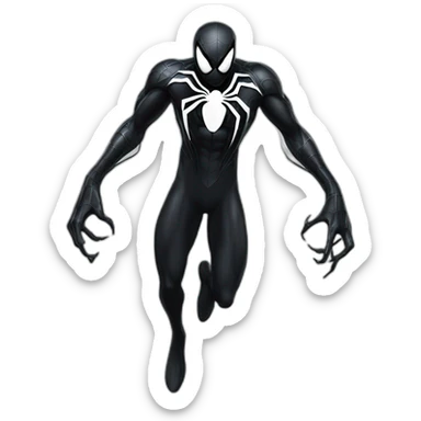 Spider man symbiote sticker