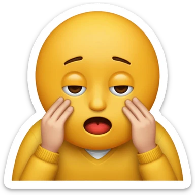 stress emoji sticker