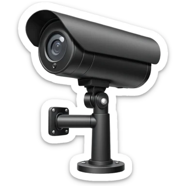 CCTV Camera looking up to the sky sticker