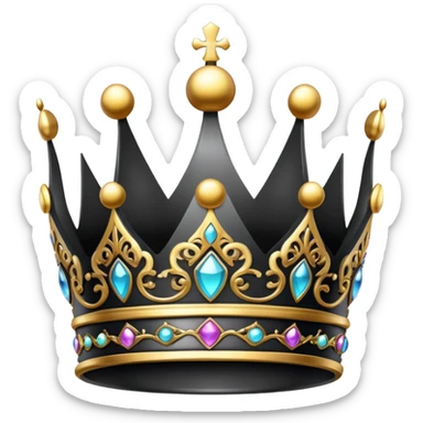 Black Crown sticker