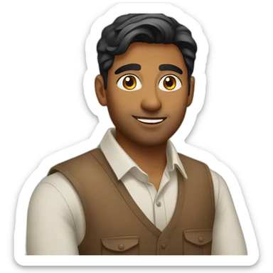 handsome 27 year old sri lankan guy sticker