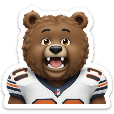 bears winning super bowl sticker