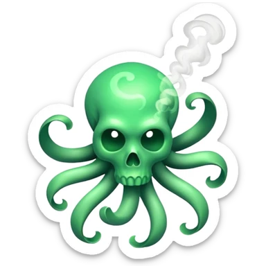 poisonous gas, isometric sticker