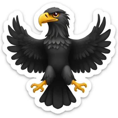 Albanian sign eagle sticker