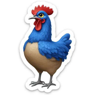 blue hen sticker