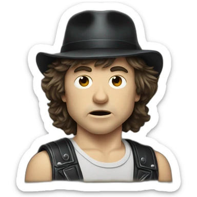 Angus young acdc sticker