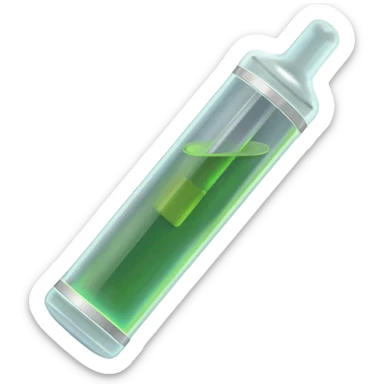 THC Vape cart emoji sticker