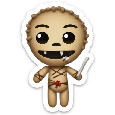 voodoo doll sticker
