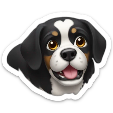 bouledog francais noir sticker