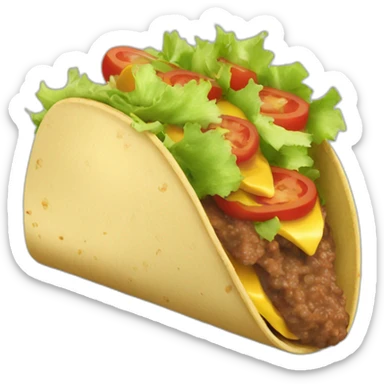 tacos tassé large sticker