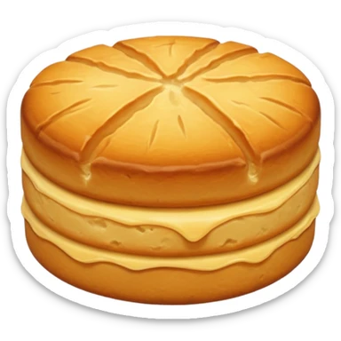 Biscuit simple sans visage sticker