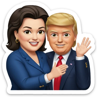 trump slapping Rosie o’donnell  sticker