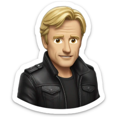 yves morieux with a leather jacket sticker