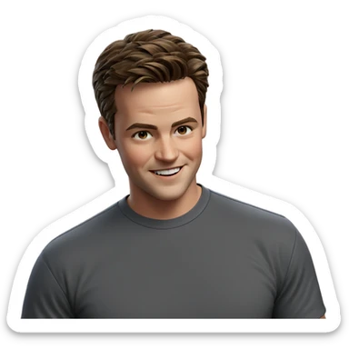 smiling boy in shirt indoors sticker