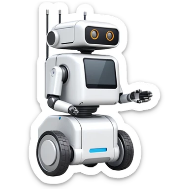 Lightweight delivery robot with modular cargo slots sticker