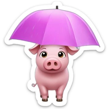 a pig in the rain sticker