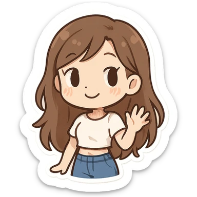 white-girl-with-long-brown-hair-wearing-crop-top sticker