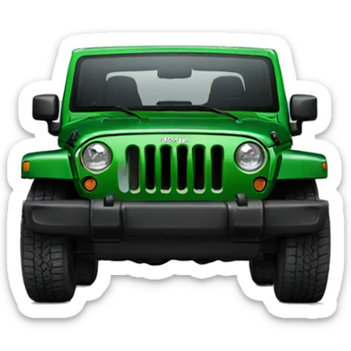 Jeep Wrangler green  sticker