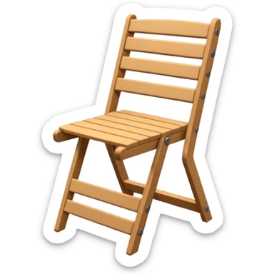 Chair folding sticker