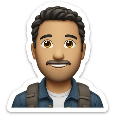 Latino-and-caucasian-male-kissing sticker