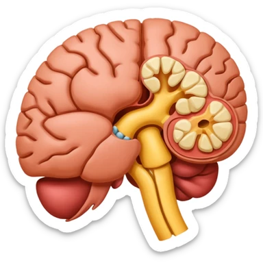 Pituitary gland sticker