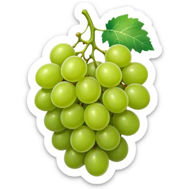 ONE single grape, not a bunch of grapes sticker