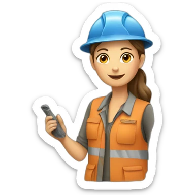 Woman geologist sticker