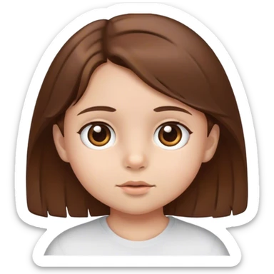 Niño chiquito pero lindo pelo castaño con ojos cafe sticker