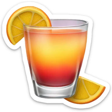 Tequila Sunrise cocktail sticker