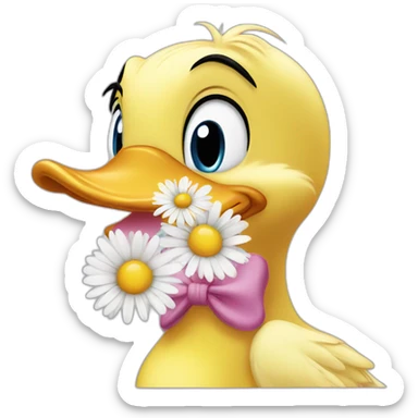 Daisy duck kiss sticker
