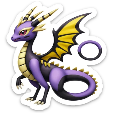 Meloetta-Giratina-Noibat-Pokémon-Fakémon-fusion-hybrid-creature sticker