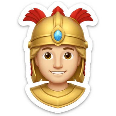 Alexander the great emoji sticker