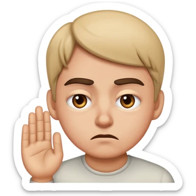 disgusted side eye sticker