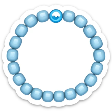Light blue beaded bracelet pinterest sticker
