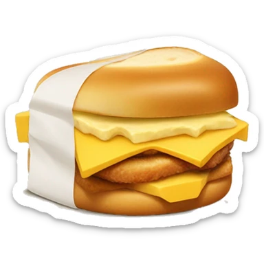 Chick fil a sandwich with american cheese sticker