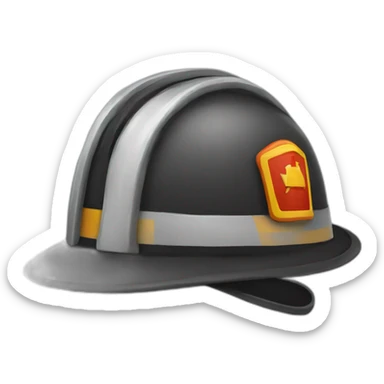 Fireman's helmet  sticker