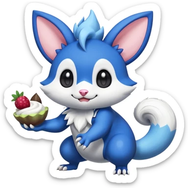 Azurill-Marill-Meowstic-Minccino-Obstagoon-fusion  sticker