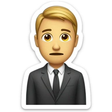 sad social media manager sticker